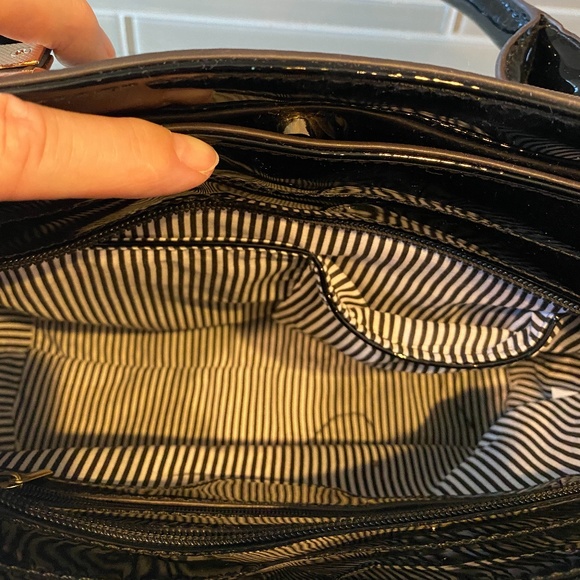 Women's Satchel, NWOT, Black w/ Cheetah Print - Picture 8 of 8